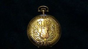 ELGIN 14k Fine Gold Pocket Watch 17 Jewels 72g