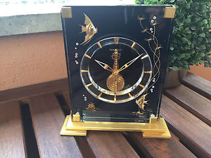 Jaeger LeCoultre Marina 352 lucite pesci fishes 1960; clock, horloge, tischuhren