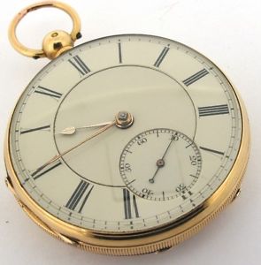18ct Yellow Gold Fusee Pocket Watch