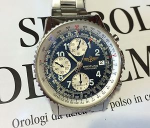 BREITLING Old Navitimer A13020 Automatic Pilot Chronograph Blue Dial