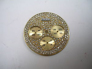 ROLEX DAYTONA ZENITH 16528 16523 QUADRANTE BRILLANTI IN ORO 18 KT FULL DIAMOND
