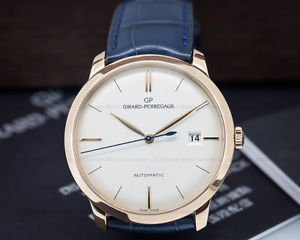 Girard Perregaux 49525-52-131-BK6A 49525 1966 Classique Elegance 18K Rose Gold