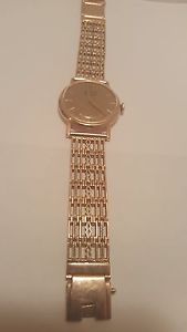 vintage Russian 23 stones watch cccp Lych 14k rose gold two tone soviet bracelet
