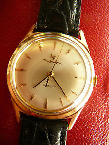 LIP ELECTRONIC extremely unusual early and rare 18K red gold wristwatch