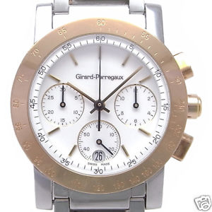 Auth GIRARD-PERREGAUX Chronograph 7700 Quartz,  Men's watch