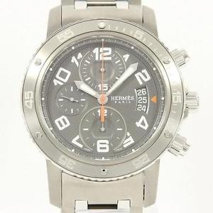 Authentic HERMES CP2.941 Clipper Diver Chronograph Mechanic SSxTI Automatic  ...