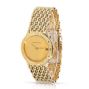 Men's Vintage 1980s Audemars Piguet Meridian 18K Yellow Gold Quartz Watch