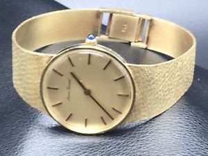 Lucien Piccard men's vintage 14k gold watch