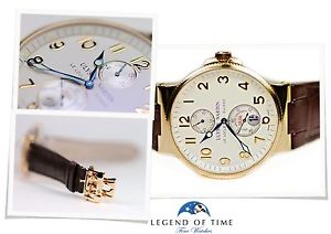 ULYSSE NARDIN mens watch used MAXI MARINE Chronometer 1846 Rose Gold 266-66/822