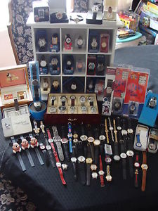 80 ORIGINAL MICKEY MOUSE & DISNEY WATCH LOT (LORUS, CITIZEN, INGERSOLL & MORE)