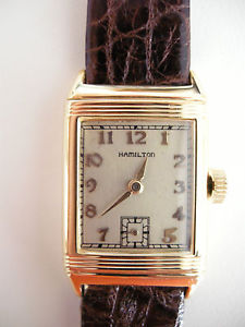 GOLD PLATED HAMILTON- REVERSO 