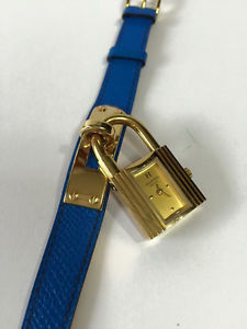 Hermes Blue Epsom Kelly Watch