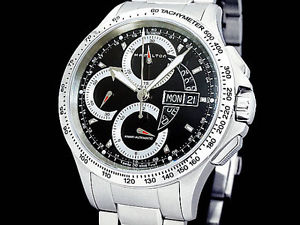 Auth HAMILTON Khaki Chronograph H646160 SS Auto Men's Watch(S A48000)