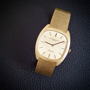 AUDEMARS PIGUET Vintage 1973 18k K2120 Ultra Thin Automatic Watch, Box & Papers