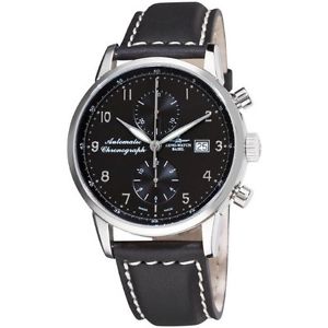 Zeno Mens 6069BVD-C1 Magellano Black Chronograph Dial Watch