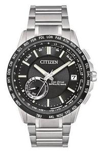 NEW CITIZEN ECO-DRIVE SATELLITE WAVE MEN’S STAINLESS STEEL WATCH CC3005-85E