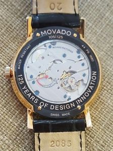 Movado 125th Anniversary 18K Rose Gold Watch w/ Alligator Band NIB w/ Tags