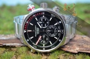Maurice Lacroix 43mm Pontos S Automatik Chronograph, B&P, UNGETRAGEN
