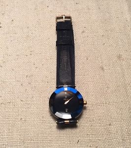H. Stern Faceted Blue Sapphire Crystal Diamond 18k Gold & Stainless Ladies Watch