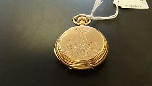 COLLECTIBLE 18KT POCKET WATCH 1/4 AND 1 HOUR REPEATER