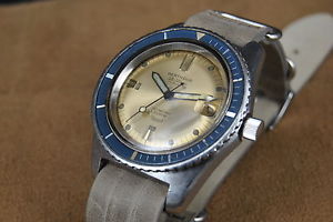 Vintage diver watch Super Squale 30ATM bakelite Bezel BERTHOUD cal F4007 N