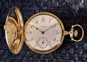 Howard series 0 23 J pocket watch 16 size 14 K Howard hunter case