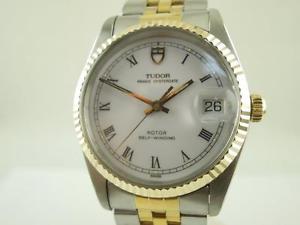 Authentic Tudor 74033 Prince Oysterdate 18K Steel Automatic Men's Watch