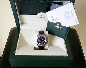 ROLEX DAYTONA 116519 ORO BIANCO FONDO NERO PERFETTO