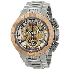 INVICTA MEN'S 50MM STEEL BRACELET & CASE S. SAPPHIRE SWISS QUARTZ WATCH 13736