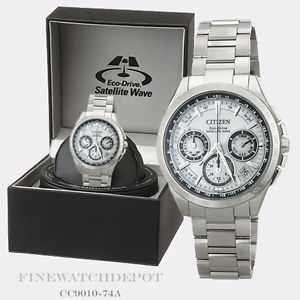 Authentic Citizen Eco-Drive Men's Satellite Wave World GPS Watch CC9010-74A