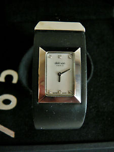 Montre bracelet Cuir Crocodile Nacre Diamant 765 DINH VAN Diamond Wristwatch Uhr