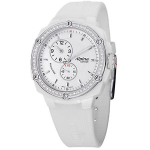 Avalanche Extreme White Dial White Rubber Ladies Watch