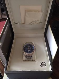 Armand Nicolet Men's Automatic Watch with Blue Dial Analogue Display and Blue Le