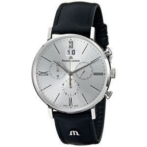 Maurice Lacroix Mens EL1088-SS001-110 Eliros Analog Display Analog Quartz Black