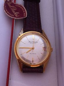 PAUL BUHRE 18K GOLD VINTAGE AUTOMATIC 25 JEWELS SWISS MADE NOS!!!