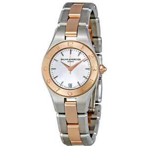 Baume and Mercier Linea Rose Gold and Stainless Steel Ladies Watch
