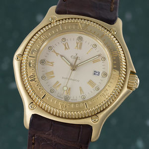 EBEL 18K (0,750) GOLD DISCOVERY AUTOMATIK HERRENUHR 893913 VP: 9900,- EURO