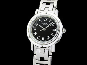 Auth HERMES Clipper CL4.210 SS Quartz Lady's Watch(28.2.12)