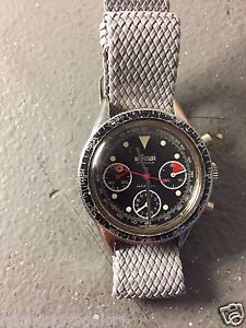 Vintage Le Jour Chronograph Watch Valjoux 7763 Three Register 40mm Incabloc