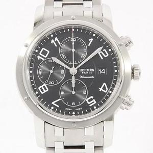 Authentic HERMES CP1.910 Clipper Chrono Automatic  #260-001-490-2512
