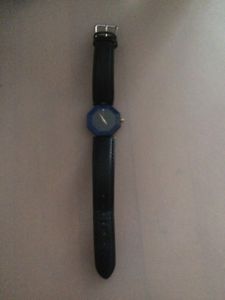 H. Stern Faceted Blue Sapphire Crystal Diamond 18k Gold & Stainless Ladies Watch