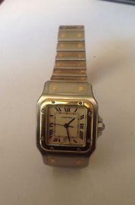 CARTIER SANTOS ACERO Y ORO