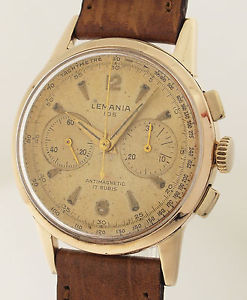 Lemania 105 cronografo Calibro 1270 Orologio Vintage primi anni 50