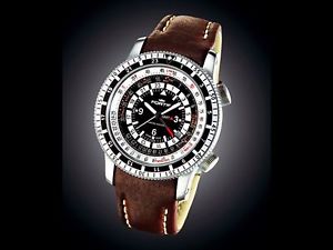 FORTIS 47mm B-47 PROFESSIONAL PILOT AUTOMATIC GMT SLIDE RULE CALCULATOR WATCH