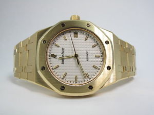 AUDEMARS PIGUET ROYAL OAK YELLOW GOLD 36mm AUTOMATIC 14790 MINT WARRANTY