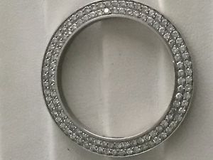 MENS-rolex2.25CT-VS2-G-DOUBLE-ROW-DIAMOND-BEZEL-18Kw-FOR -40.1MM OUT-30.3 MM-IN