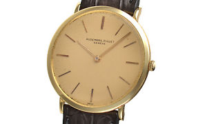 Used Watch Men Audemars Piguet round hand-rolled Champagne Yellow Gold E0L