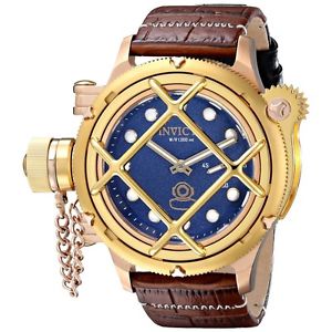 Invicta Mens 16159 Russian Diver Analog Display Mechanical Hand Wind Brown Watch