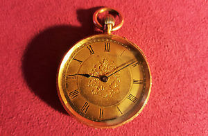 rare 18ct Solid Gold Fob Pocket Watch J W Benson to the Queen