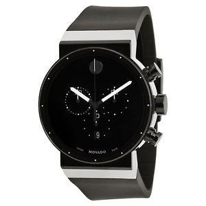 MOVADO Sapphire Synergy Black Dial Chronograph Men's Watch